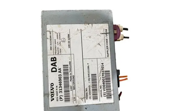 Volvo V60 Antenna control unit 31346903AA V0040027027014