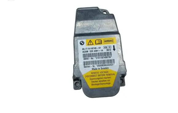 BMW 5 E60 E61 Airbag control unit/module 65779118749 9118749