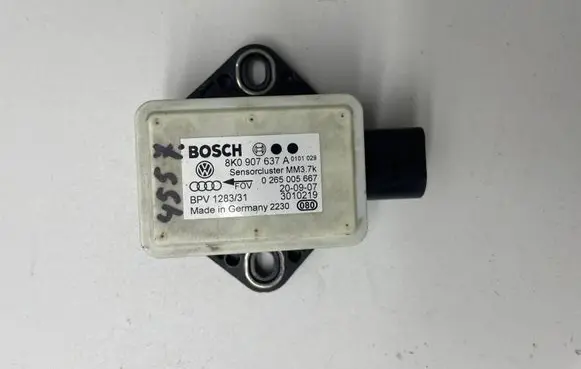 Audi A4 S4 B8 8K ESP acceleration yaw rate sensor 8K0907637A 0265005667