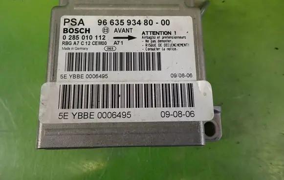 Citroen Xsara Picasso Airbag control unit/module 9663593480