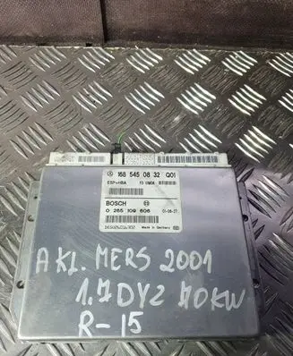 Mercedes-Benz A W168 ESP (stability system) control unit 1685450832 0265109606 DK6026006302
