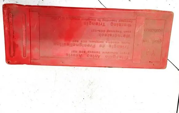 Emergency warning sign
