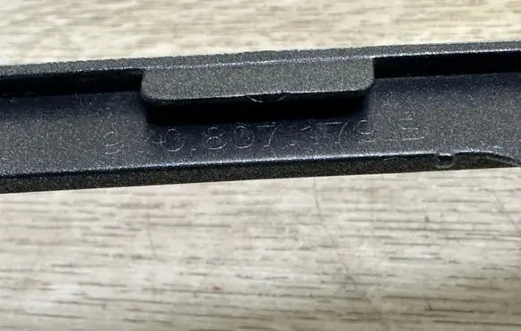 Porsche Cayenne (9Y0 9Y3) Front bumper splitter molding 9Y0807179BM7U 9Y0807179B