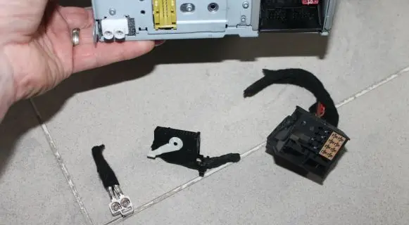 Volkswagen PASSAT B7 Sound system wiring loom 3C8035190C RCD510 3B7035444