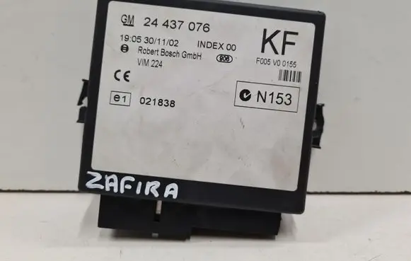 Opel Zafira A Comfort/convenience module 24437076 F005V00155 021838