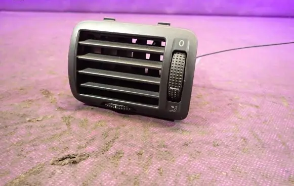 Dashboard air vent grill cover trim