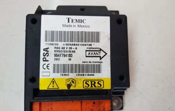Citroen C3 Airbag control unit/module 9647794180