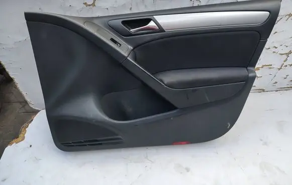 Volkswagen Golf VI Front door card panel trim 5K4867012BK