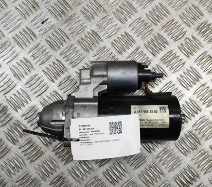 Mercedes-Benz C W205 Starter motor 0001148510 A6519064800
