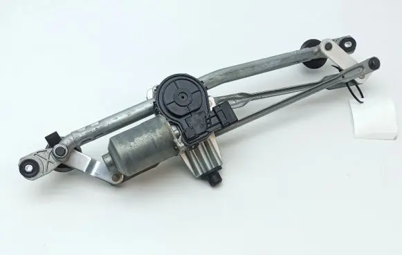 Front wiper linkage and motor