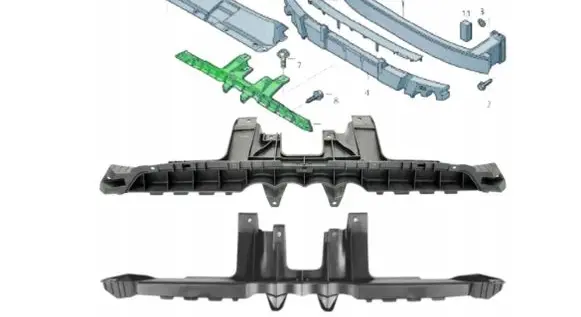 Audi Q3 8U Front bumper mounting bracket 8U0853692A