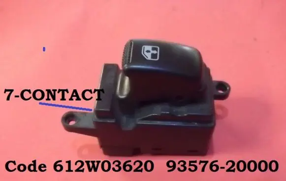 KIA Carnival Electric window control switch 612W03620 9357620000