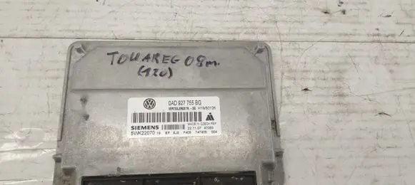 Volkswagen Touareg I Gearbox control unit/module 0AD927755BG
