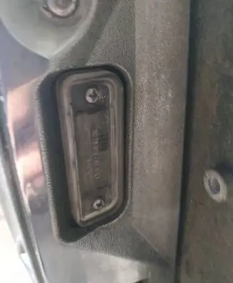 Number plate light