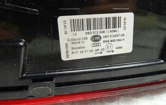 Audi A4 S4 B9 8W Rear/tail lights