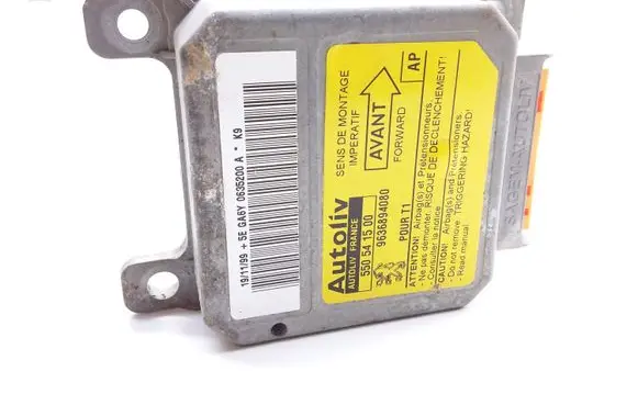 Peugeot 206 Airbag control unit/module 9636894080 550541500
