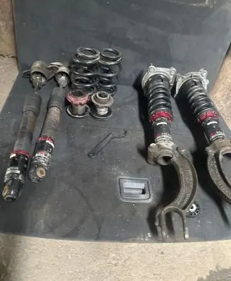 Audi A6 C7 Front shock absorber with coil spring