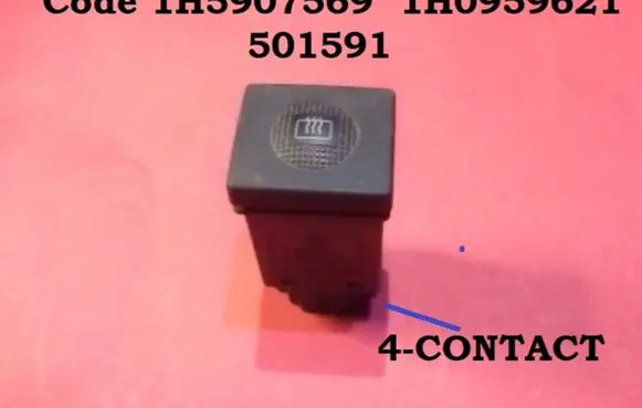 Volkswagen Golf III Windscreen/window heater switch 1H5907569 1H0959621