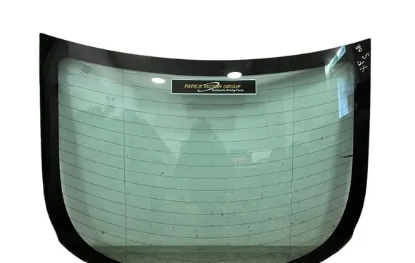 Jaguar XF Rear windscreen/windshield window 43R001582 DOT682AS2M3240 E000199