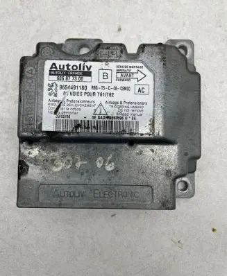 Peugeot 307 Airbag control unit/module 9654491180 606877300