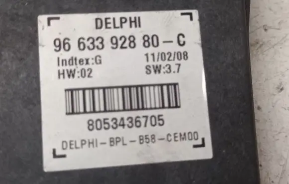 Citroen C4 Grand Picasso Alarm control unit/module 9663392880 8053436705