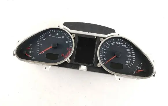 Audi A6 S6 C6 4F Speedometer (instrument cluster) 4F0920901B 4F0910900C