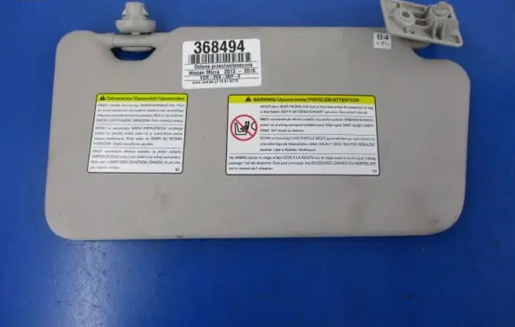 Nissan Micra Sun visor