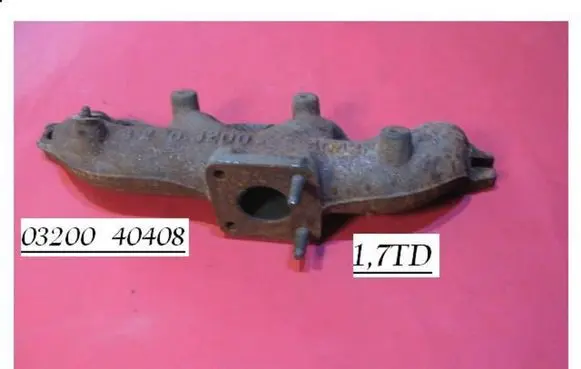 Opel Astra F Exhaust manifold 03200 40408