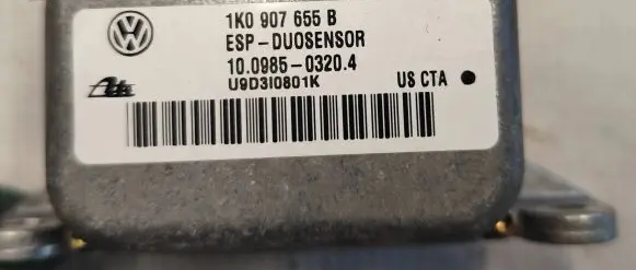 Volkswagen Touran I ESP acceleration yaw rate sensor 1K0907655B