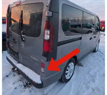 Opel Vivaro Rear bumper corner part panel trim 850160502 22979900 93453747