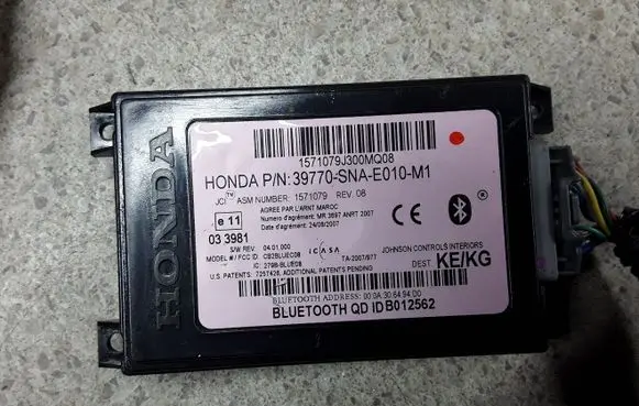 Honda Civic Bluetooth control unit module 39770SNAE010M1