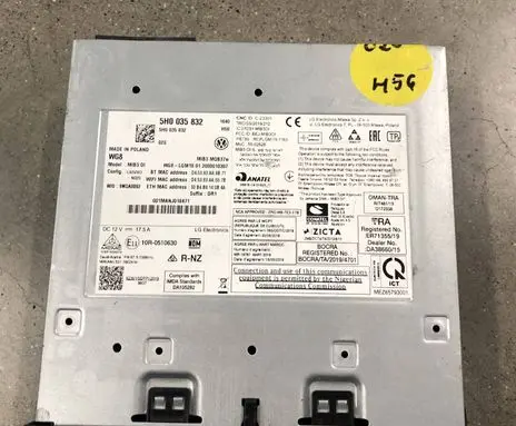 Volkswagen Golf VIII MMI control unit 5H0035832