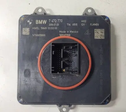 BMW X3 G01 LED ballast control module 7472770 20180720 147000056600