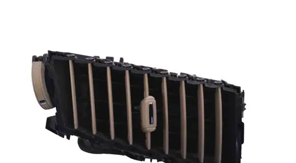 Dashboard air vent grill cover trim