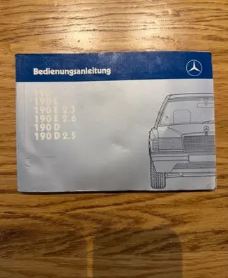 Mercedes-Benz 190 W201 User manual 2015849196