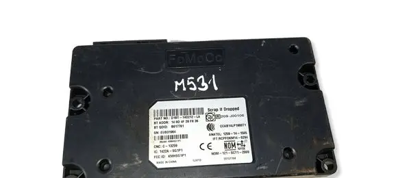 Ford Fiesta Bluetooth control unit module D1BT14D212LA B017701 140D4F28F839