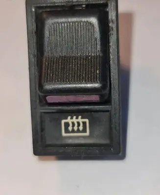 Opel Rekord E2 Windscreen/window heater switch 90042286