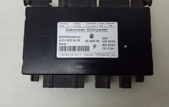 Mercedes-Benz CLS C219 Seat control module A2118700526