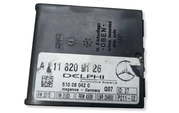 Mercedes-Benz SLK R171 Alarm control unit/module A2118209126 510080420 LNR294800
