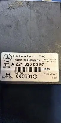 Mercedes-Benz S W221 Auxiliary heating control unit/module brak
