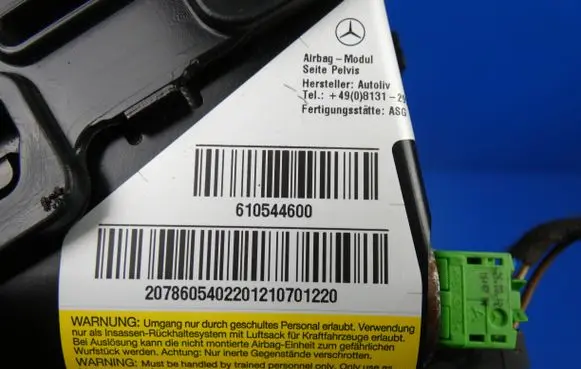 Mercedes-Benz E A207 Seat airbag 2078605402 4908131 610544600