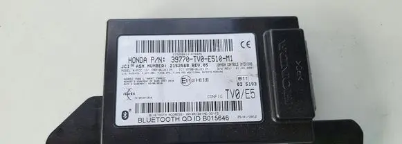 Honda Civic IX Bluetooth control unit module 39770TV0E510M1