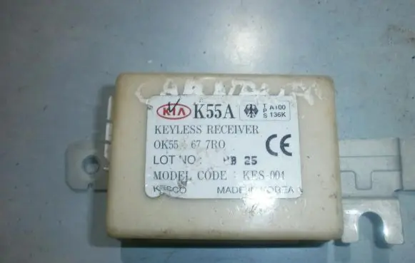 KIA Carnival Immobilizer control unit/module 0k55a677r0
