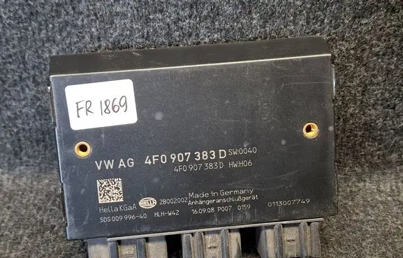 Audi A6 Allroad C6 Tow bar trailer control unit/module 4F0907383D