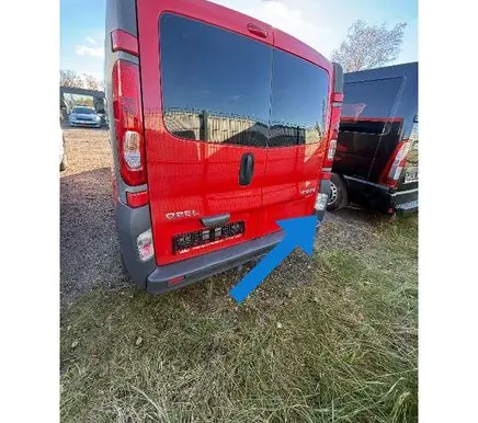 Opel Vivaro Rear bumper corner part panel trim 7700313232 91166147 525719894