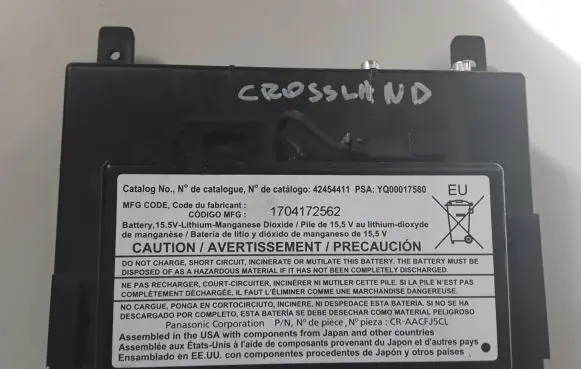 Opel Crossland X GPS navigation control unit/module 39131306