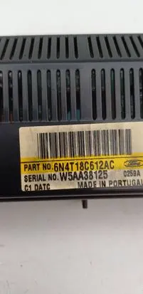 Ford Focus C-MAX Climate control unit 6N4T18C612AC