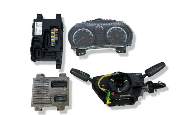 Opel Corsa D Engine ECU kit and lock set 55583740 12636386 13142283