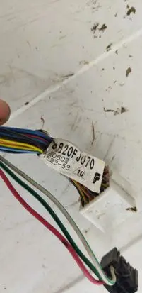 Front door wiring loom