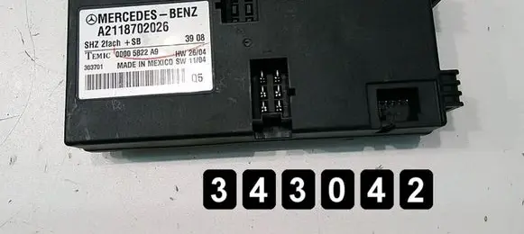 Mercedes-Benz E W211 Engine control unit/module A2118702026